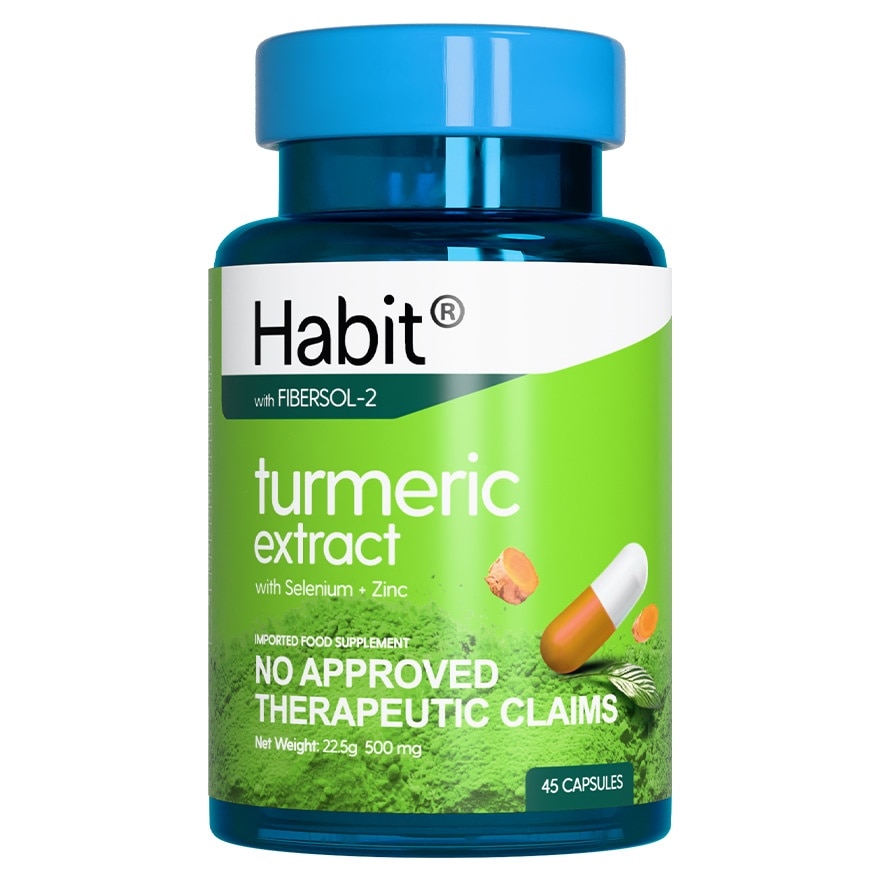 HABIT Turmeric Extract with Selenium + Zinc 45 capsules (Anti-inflammation)