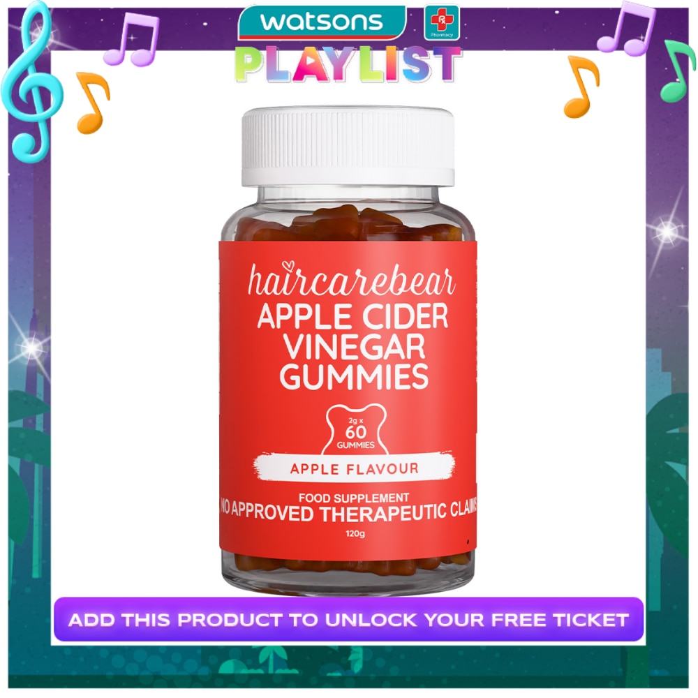 HAIRCAREBEAR Apple Cider Vinegar 60 gummies