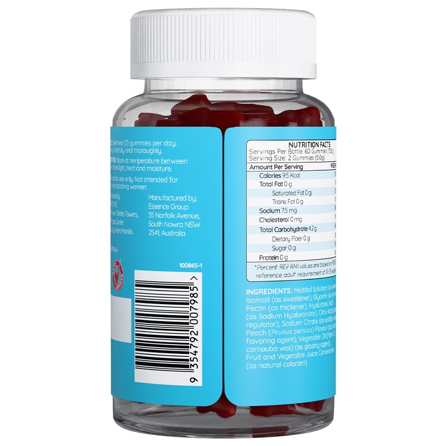 HAIRCAREBEAR Hyaluronic Acid 60 gummies