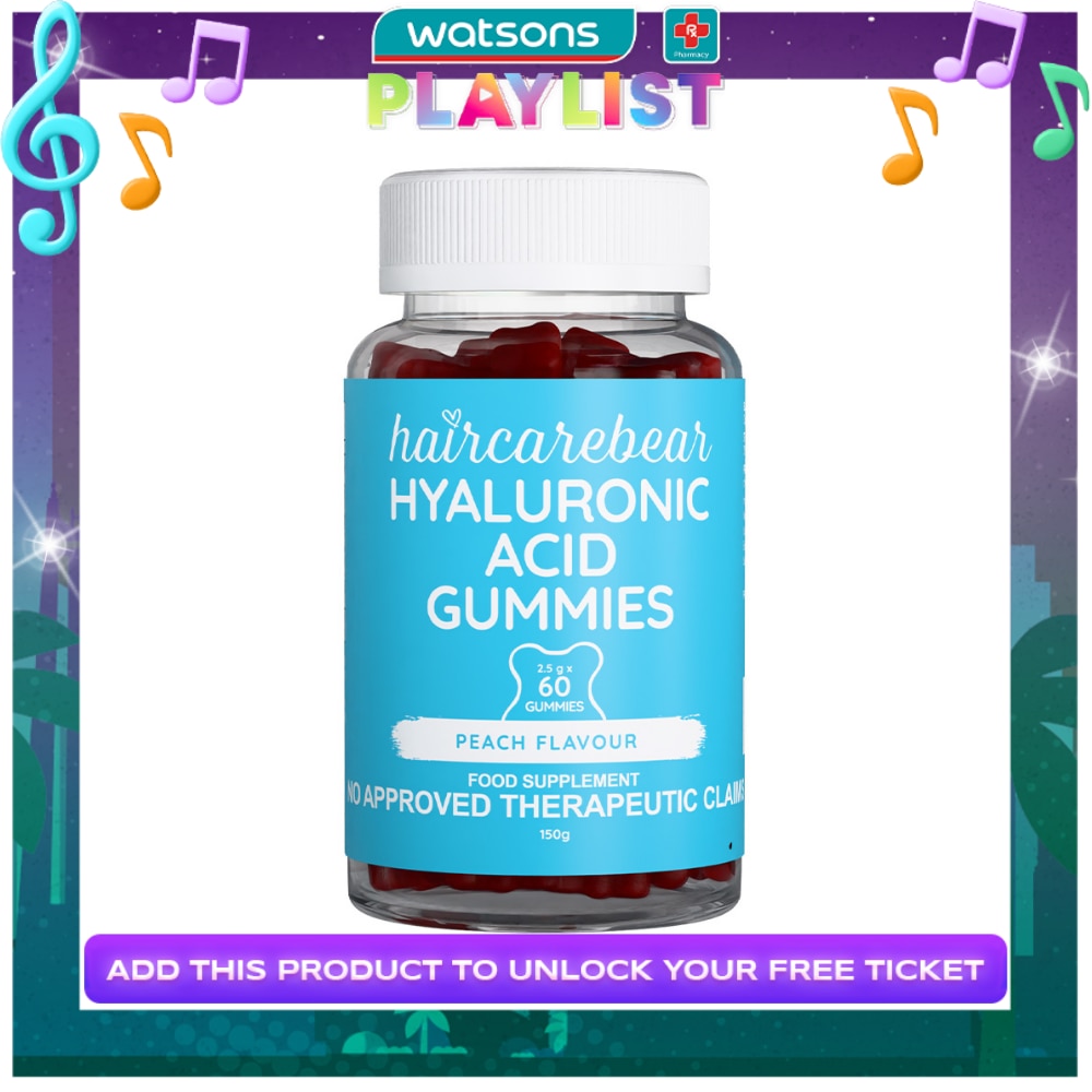 HAIRCAREBEAR Hyaluronic Acid 60 gummies
