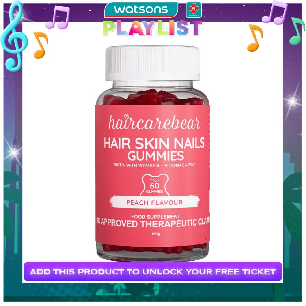 HAIRCAREBEAR Hair Skin Nails Gummies 60s
