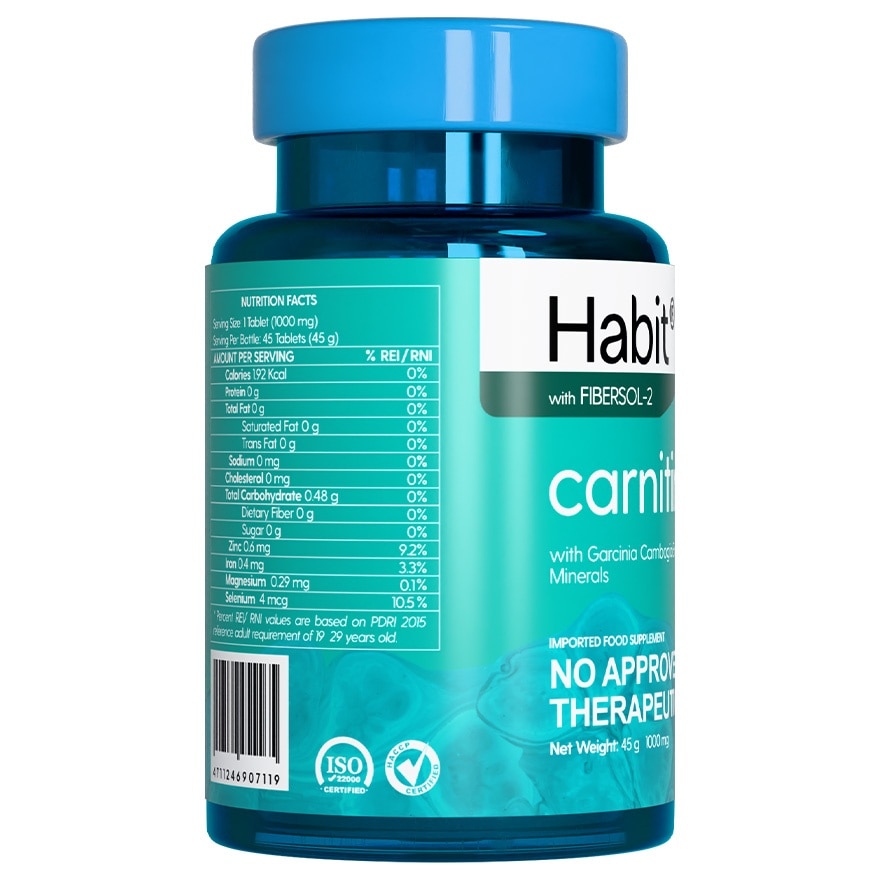 HABIT Carnitine with Garcinia Cambogia + Minerals 45 tablets