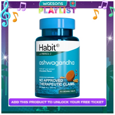 HABIT HABIT Ashwagandha KSM66® root extract 45 chewable tablets (Calming)