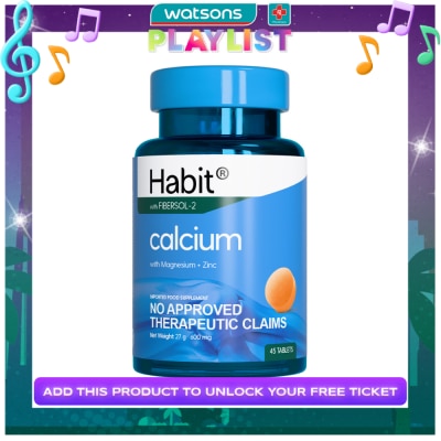 HABIT HABIT Calcium with Magnesium + Zinc 45 tablets (Bone health)