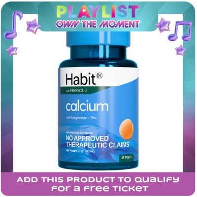 HABIT - HABIT Calcium with Magnesium + Zinc 45 tablets (Bone health)