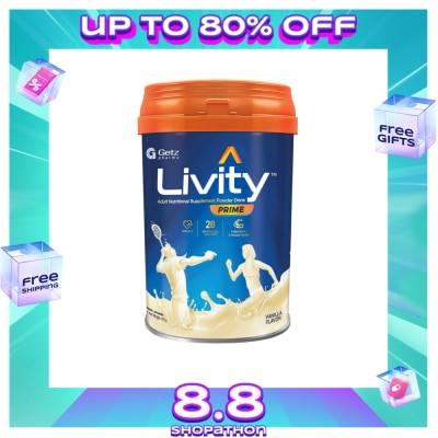 LIVITY PRIME LIVITY PRIME Adult Nutritional Supplement Powder Drink Vanilla Flavor 400g