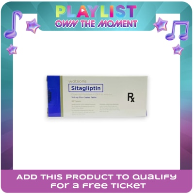 WATSONS GENERICS - WATSONS GENERICS Sitagliptin 100mg 1 Film-Coated Capsule (Expiry: June 30, 2026) Sold Per Piece [PRESCRIPTION REQUIRED]