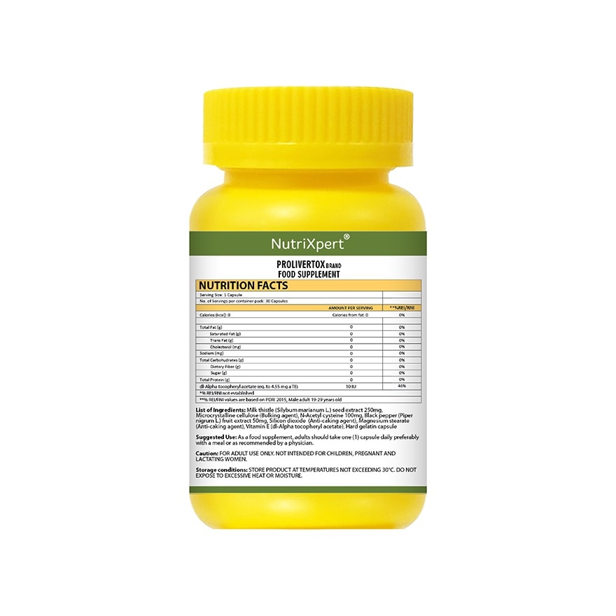 NUTRIXPERT Prolivertox Brand 30s x 550mg