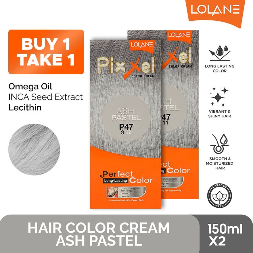 LOLANE Hair Color Pixxel Ash Pastel P47 BUY 1 TAKE 1