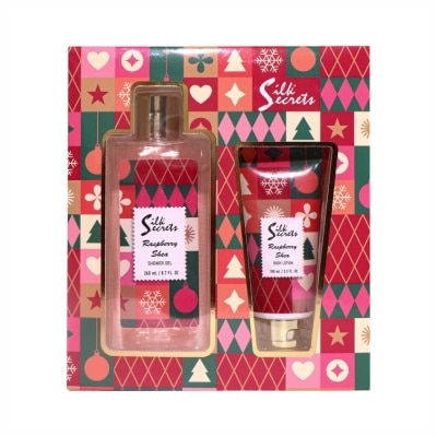 SILK SECRETS SILK SECRETS Red Shower Gel and Body Lotion Gift Set