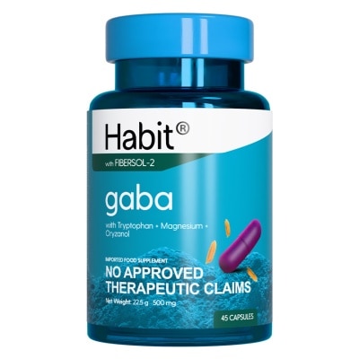 HABIT HABIT GABA with Tryptophan + Magnesium + Oryzanol 45 capsules (Sleep enhancer)