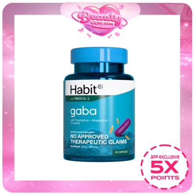 HABIT - HABIT GABA with Tryptophan + Magnesium + Oryzanol 45 capsules (Sleep enhancer)