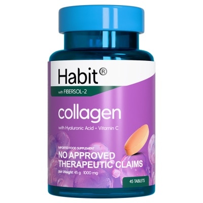 HABIT HABIT Collagen with Hyaluronic Acid + Vitamin C 45 tablets (Skin repair & hydration)