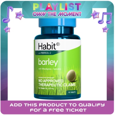 HABIT - HABIT Barley with Wheatgrass + Spirulina 90 tablets (Detox)
