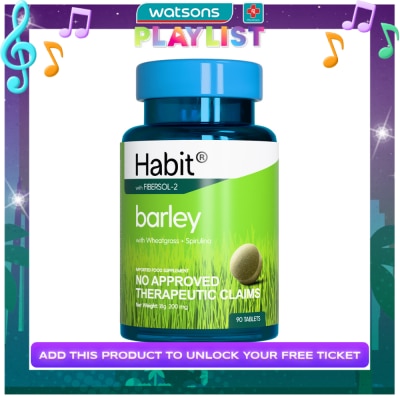 HABIT HABIT Barley with Wheatgrass + Spirulina 90 tablets (Detox)