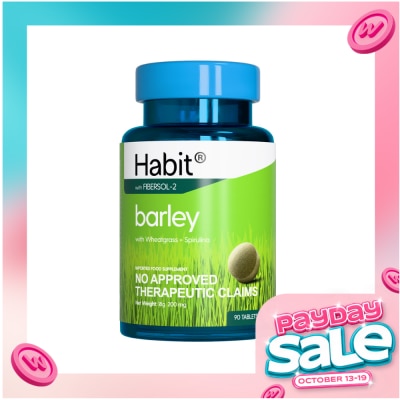 HABIT HABIT Barley with Wheatgrass + Spirulina 90 tablets (Detox) image