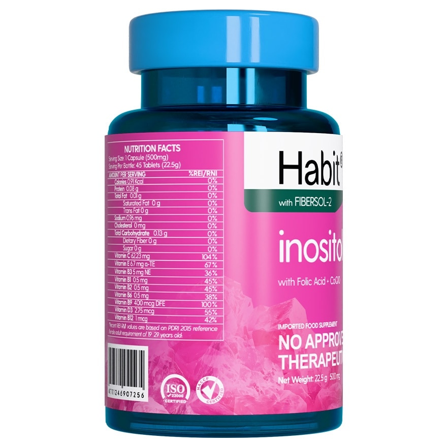 HABIT Inositol with Folic Acid + CoQ10 45 tablets (Women's health)