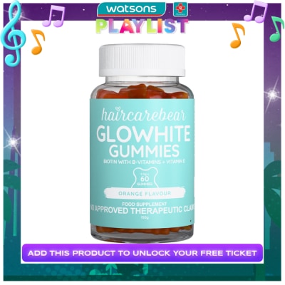 HAIRCAREBEAR HAIRCAREBEAR GloWhite Biotin with B-Vitamins + Vit E 60 gummies (Skin supplement)