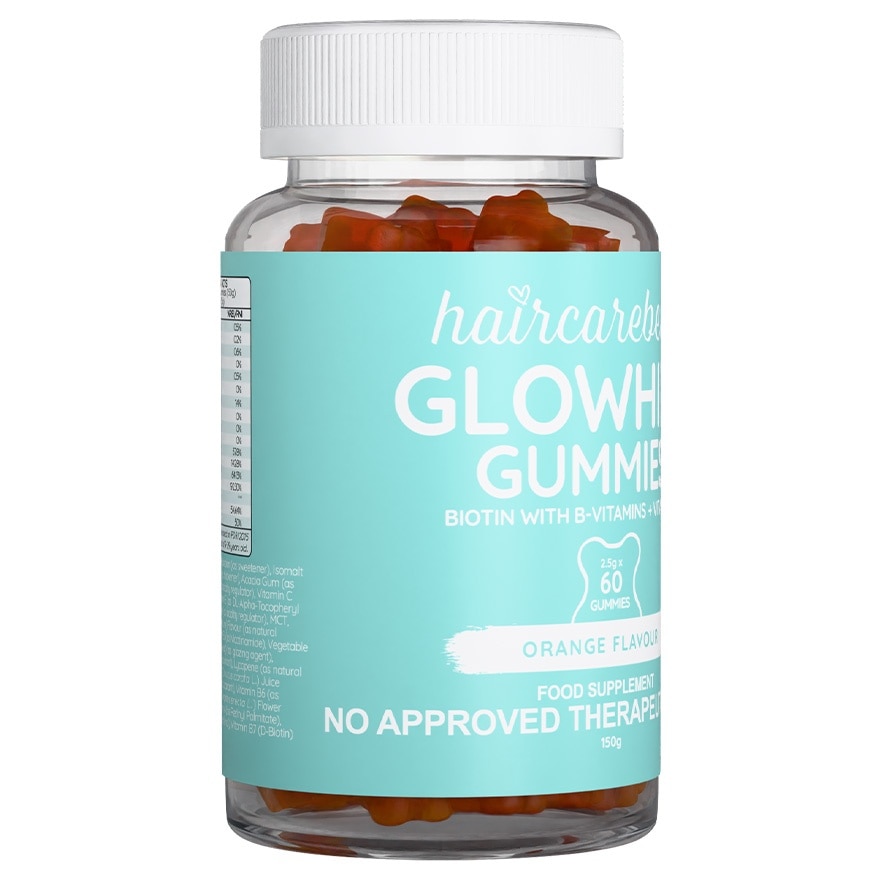 HAIRCAREBEAR GloWhite Biotin with B-Vitamins + Vit E 60 gummies (Skin supplement)