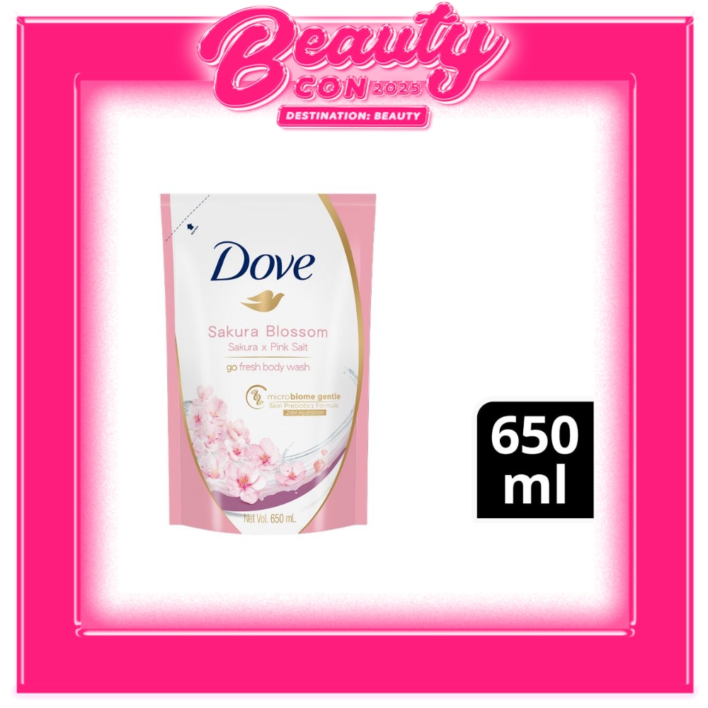 DOVE Sakura Blossom Sakura x Pink Salt Body Wash Refill 650ml
