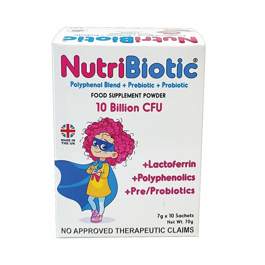 NUTRIBIOTIC Polyphenol Blend+Prebiotic+Probiotic Powder 10 Billion Cfu 7Gx10 Sachets image