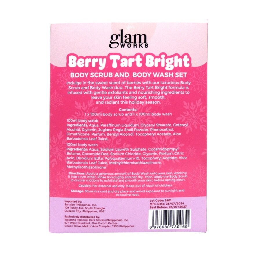 GLAMWORKS Berry Tart Bright Gift Set