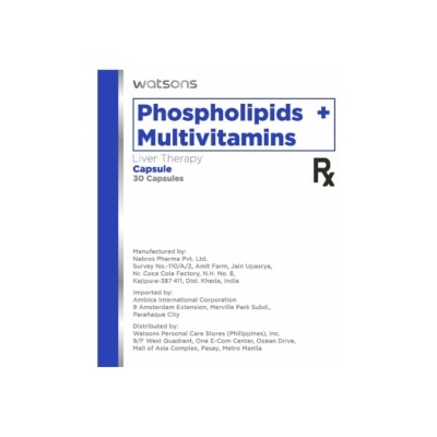 WATSONS GENERICS WATSONS GENERICS WATSONS GENERICS Phospholipids + Multivitamins Sold Per Piece