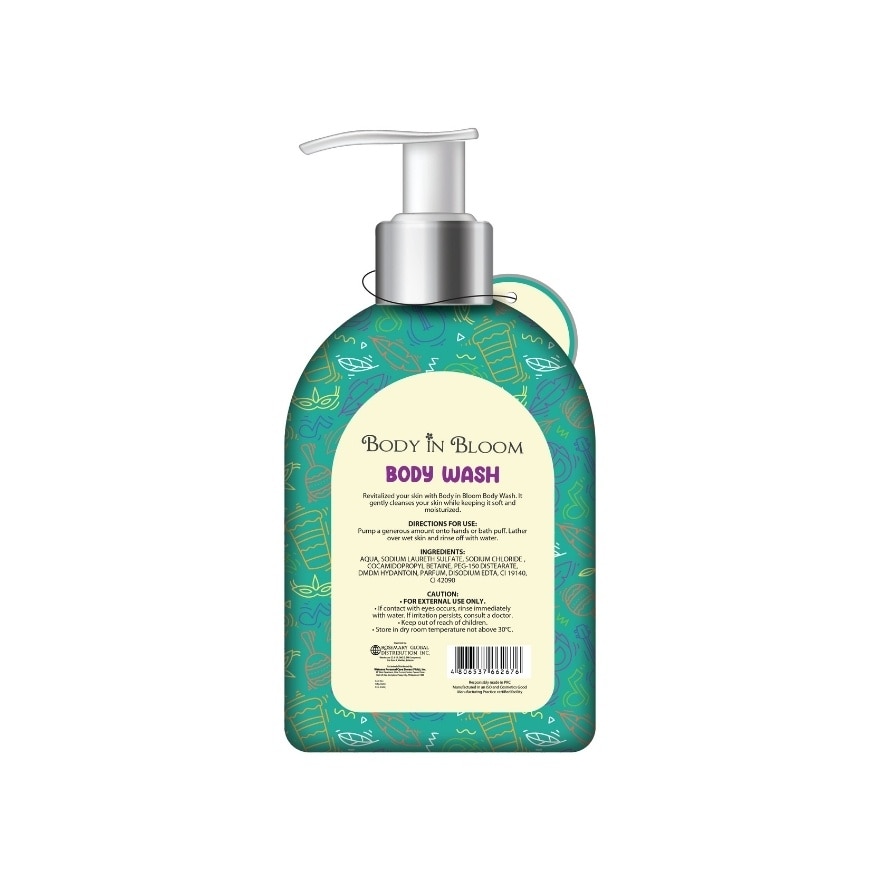 BODY IN BLOOM Stuffer Sweet Carnival Body Wash 500ml Teal