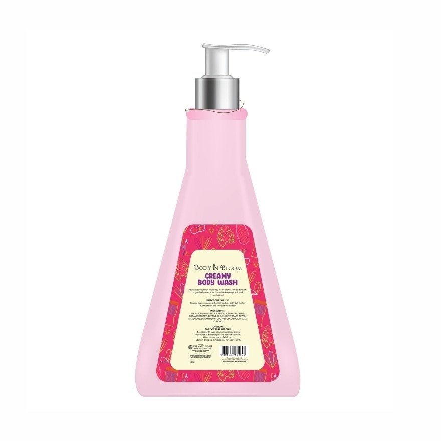 BODY IN BLOOM Sweet Carnival Creamy Body Wash 500ml Pink