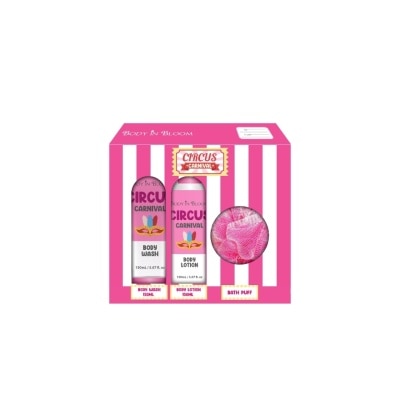 BODY IN BLOOM BODY IN BLOOM Bath Fizzer Shower Gel Body Lotion Pink Set