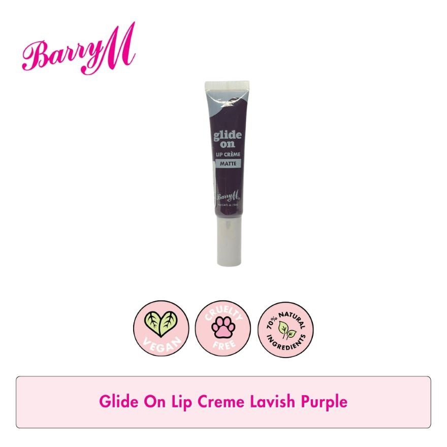 Barry M Glide on Lip Creme Lavish Purple