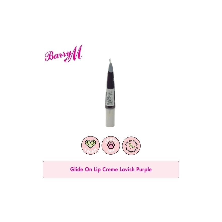 Barry M Glide on Lip Creme Lavish Purple