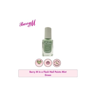 BARRY M BARRY M In A Flash Quick Dry Nail Paint Mint