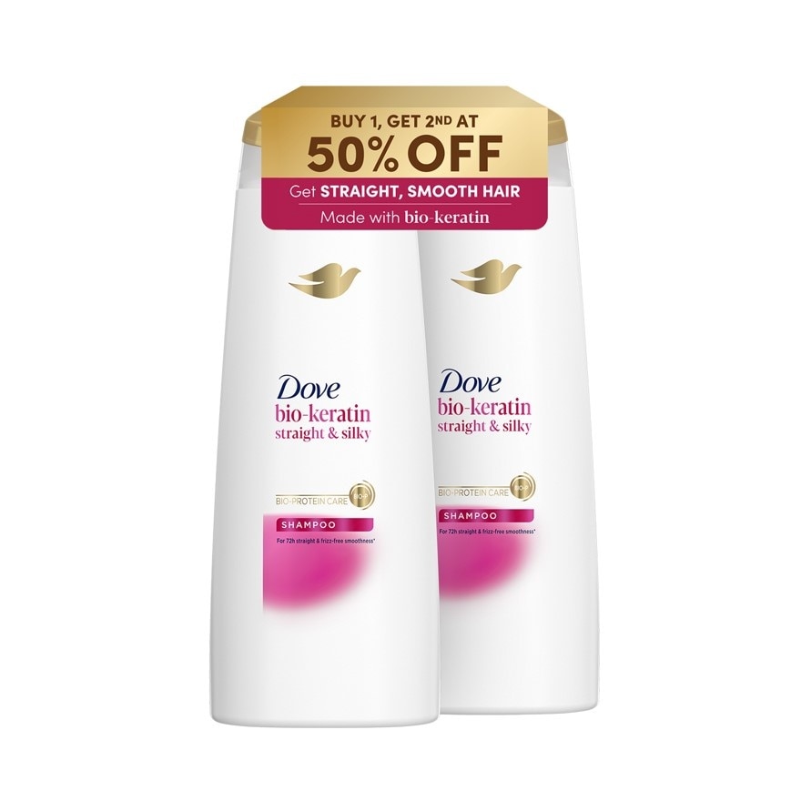 Dove Bio-Keratin Straight and Silky Shampoo 170ml Buy 1 Get 2nd at 50% OFF