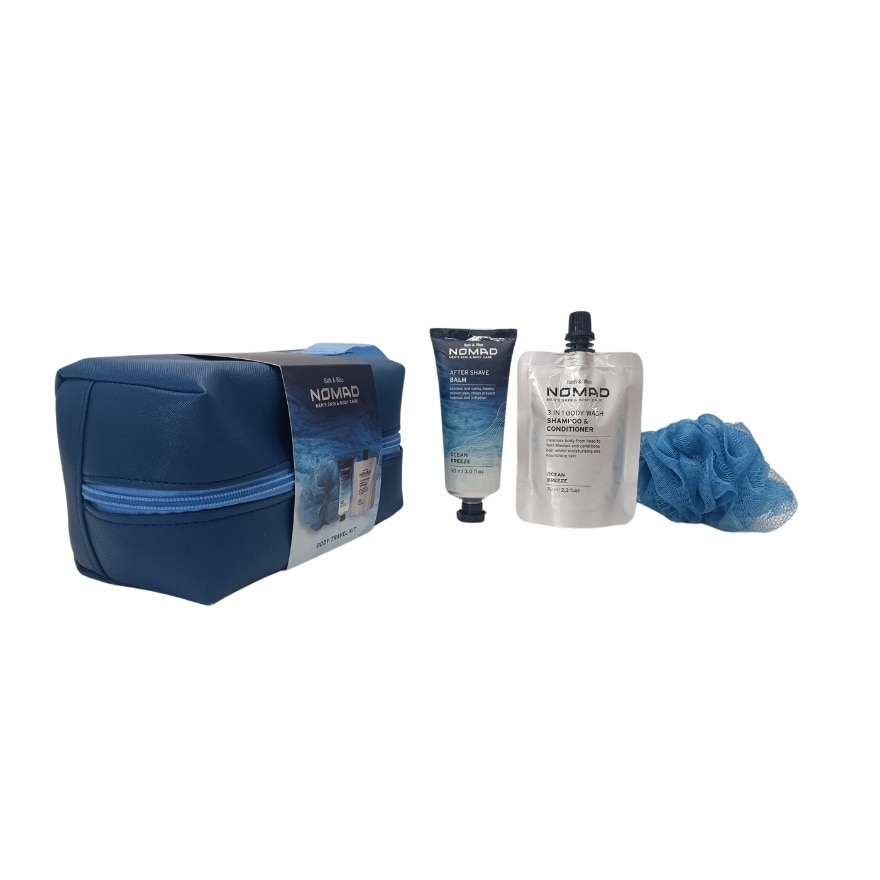 BATH AND BLISS Nomad Men's Body Travel Kit