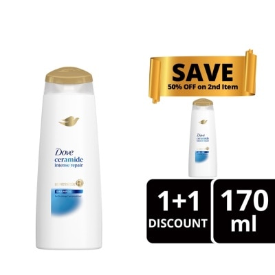 DOVE Dove Ceramide Intense Repair Shampoo 170ml Buy 1 Get 2nd at 50% OFF