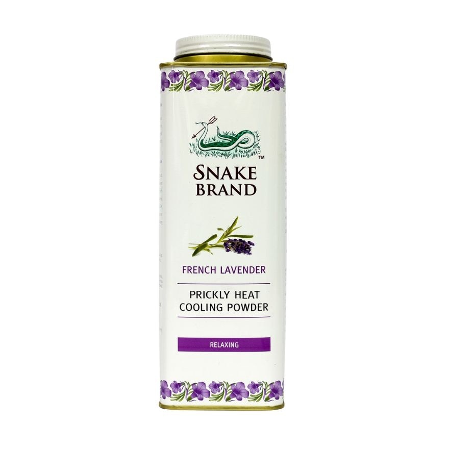 SNAKE BRAND Prickly Heat Cooling Powder Relaxing Lavender 280g