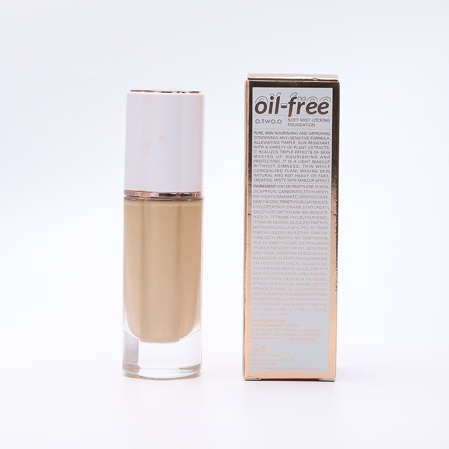OTWOO Soft Mist Locking Foundation C01 Warm Ivory