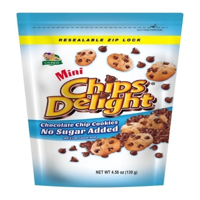 CHIPS DELIGHT CHIPS DELIGHT No Sugar Added Chocolate Chip Cookies 130g