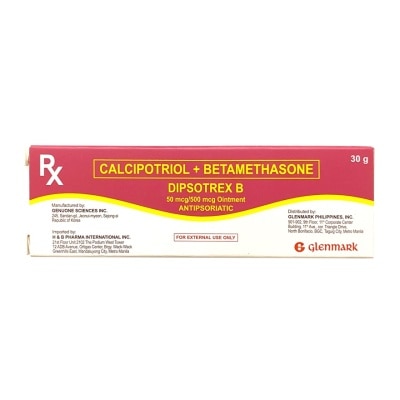 DIPSOTREX DIPSOTREX Calcipotriol+Betamethasone (DIPSOTREX-B) 50mcg/g Ointment  30g Tube [PRESCRIPTION REQUIRED]