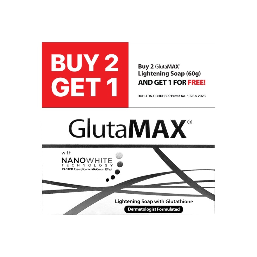GLUTAMAX Soap 60g Buy 2 Get 1 Free