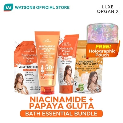 LUXE ORGANIX LUXE ORGANIX Niacinamide + Papaya Gluta Body Glow Bundle