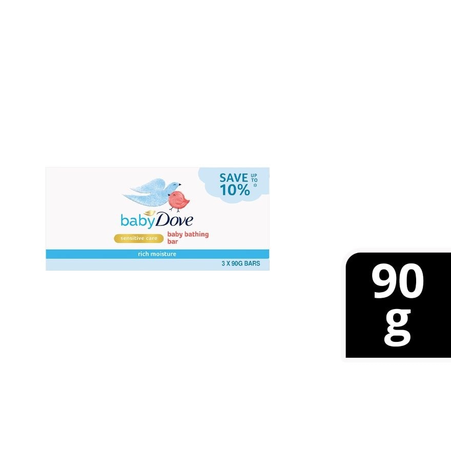 BABY DOVE BAR RICH MOISTURE TRPLES 3X90G