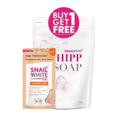 SNAILWHITE Snailwhite Whipp Soap 100g + FREE CC Sunscreen 6ml