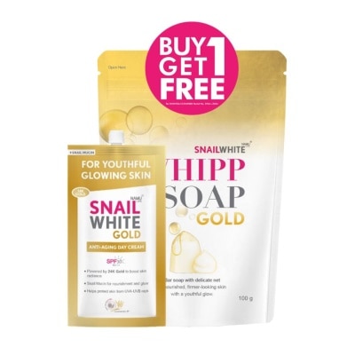 SNAILWHITE Snailwhite Whipp Soap Gold 100g + FREE Gold Day Cream 7ml