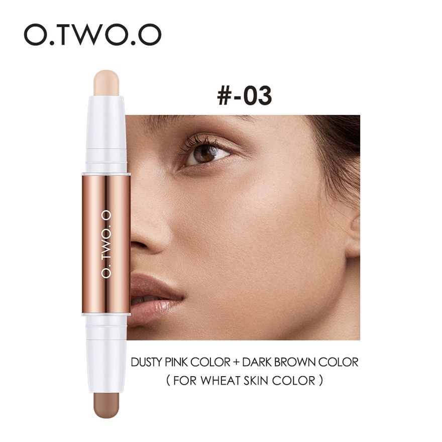 OTWOO Glow Lift Light Shadow Contour Stick 03 Dusty Pink Plus Dark Brown 3 6g