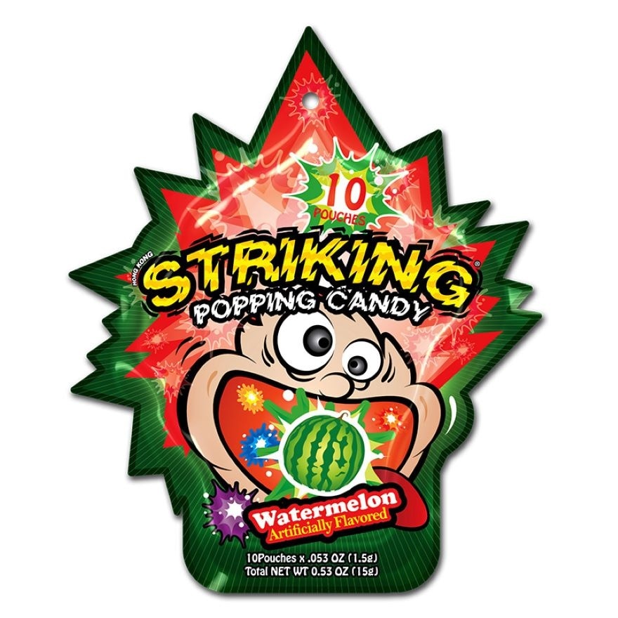 KIDSMANIA Striking Popping Candy Watermelon flavor 15g