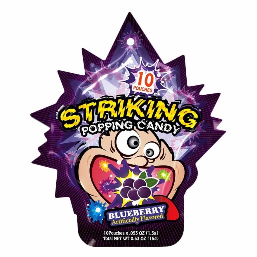 KIDSMANIA Striking Popping Candy Blueberry flavor 15g