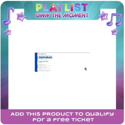 WATSONS GENERICS - WATSONS GENERICS Apixaban 5mg 1 Film-Coated Tablet (Expiry: June 30, 2027) [PRESCRIPTION REQUIRED]