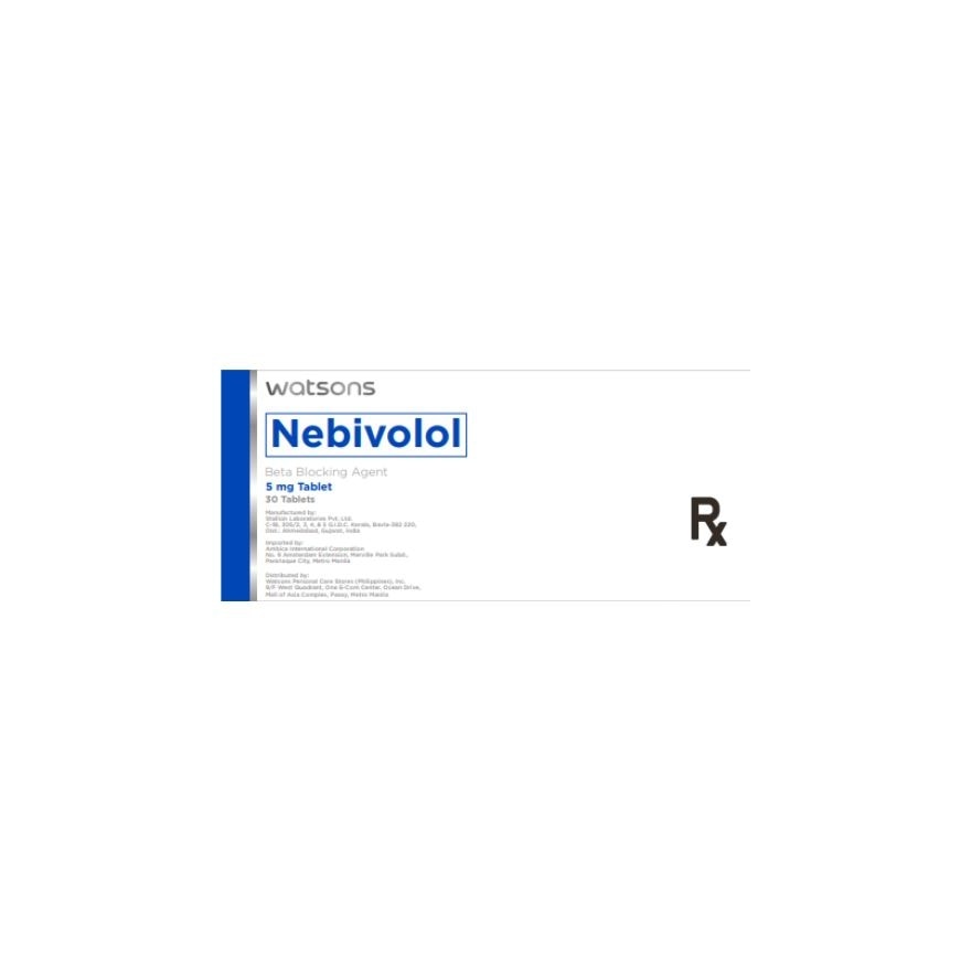 WATSONS GENERICS Nebivolol 5mg 1 Tablet [PRESCRIPTION REQUIRED]